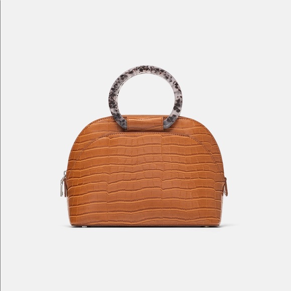 Zara embossed animal print bag - Picture 2 of 6